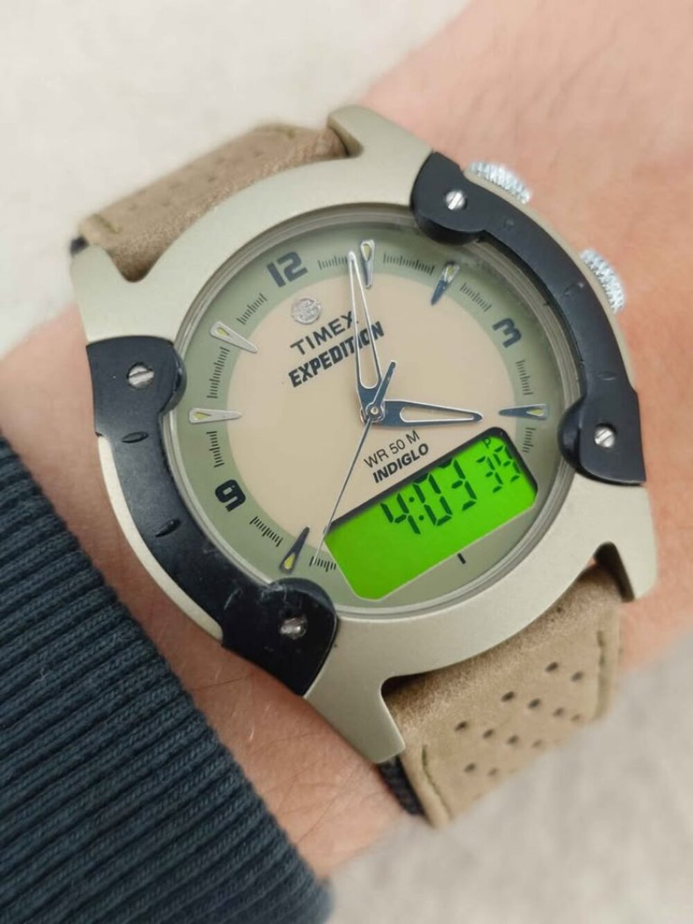 Timex Expedition i-Control Men's Quartz Watch Chrono Alarm 39mm New Battery